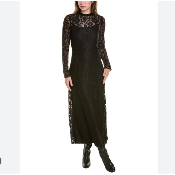 Vince Camuto Dresses & Skirts - Vince Camuto XS black lace dress with slip nwt